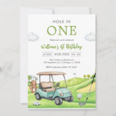 Invitation Hole In One Par-tee Golf Boy 1st Birthday Invitati (Devant)