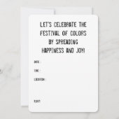 Invitation Holi Heart, sanskrit (Dos)