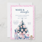 Invitation Holiday Chinoiserie Mahjong (Devant)