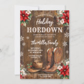 Invitation Holiday Hoedown, Western Christmas Party, Cowboy (Devant)