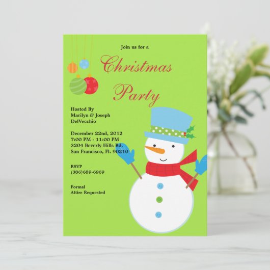 Invitation Holiday Invite (Debout devant)