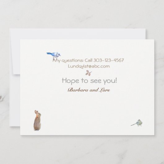 Invitation Holiday Open House : invitation/carte (Dos)