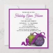 Invitation Holiday Open House Moderne minimaliste Noël (Devant)
