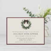 Invitation Holiday Party Festive Corporate Business Christmas (Debout devant)