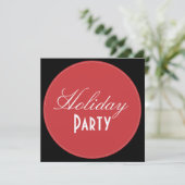 Invitation Holiday Party invitations, red + green dot (Debout devant)