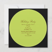 Invitation Holiday Party invitations, red + green dot (Dos)