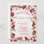 Invitation Holly Berries Frame Company Noël (Devant)