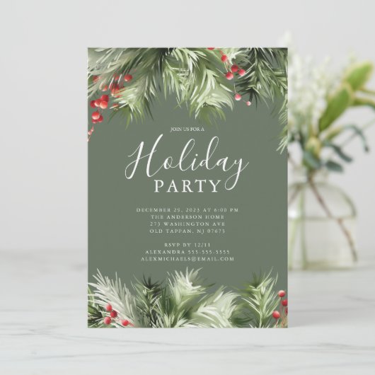 Invitation Holly Berry (Debout devant)