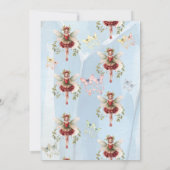 Invitation Holly Berry Décembre Fleur de naissance Fée Annive (Dos)