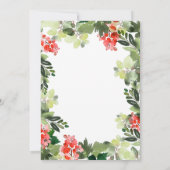 Invitation Holly Berry Tree NOËL BRUNCH DE VACANCES (Dos)