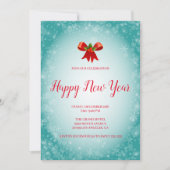 Invitation Holly Brries Et Bow (Devant)