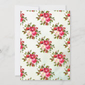 Invitation Holly Floral qui connaît le couple meilleur jeu nu (Dos)