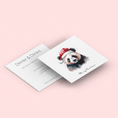 Invitation Holly Jolly Christmas Panda, coutume