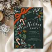 Invitation Holly Ribbon Bow