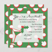 Invitation Holly-tini (Devant / Derrière)