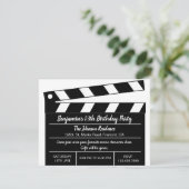 Invitation Hollywood Cinema Clapper de cinéma Anniversaire In (Debout devant)