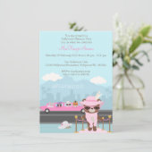 Invitation Hollywood Glamor Star Bois animaux (Debout devant)