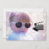 Invitation Hollywood Movie Thème Party Chalkboard (Dos)