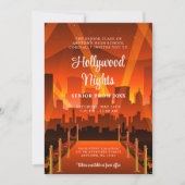 Invitation Hollywood Red Carpet City Prom (Devant)