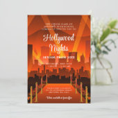 Invitation Hollywood Red Carpet City Prom (Debout devant)