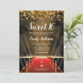Invitation Hollywood Red Carpet Sweet 16 (Debout devant)