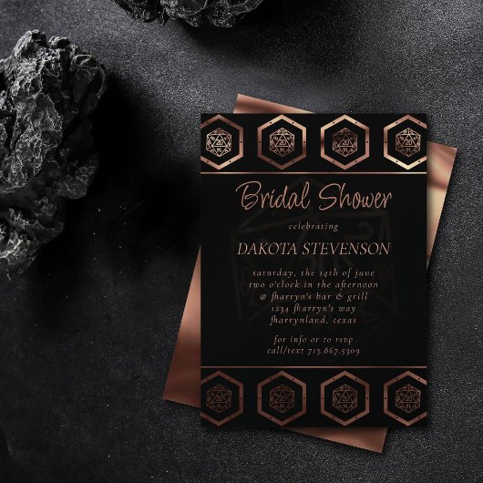 Invitation Hologramme D20 | PnP Tabletop Gamer Genre Reveal