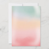 Invitation Hologramme dégradé de glace Pop baby shower (Dos)