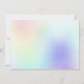 Invitation Holographie Calligraphie Graduate Paysage photo (Dos)