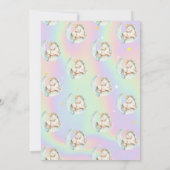 Invitation Holographie de la lune de licorne magique (Dos)