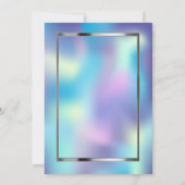 Invitation Holographie de la robe de Parties scintillant Sequ (Dos)