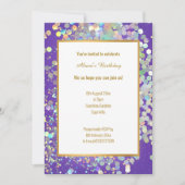 INVITATION HOLOGRAPHIQUE À POINTS CHAUDS CLAIR (Devant)