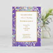 INVITATION HOLOGRAPHIQUE À POINTS CHAUDS CLAIR (Debout devant)