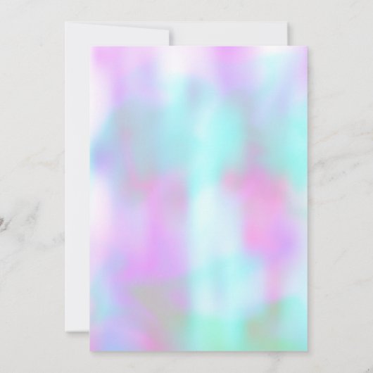 Invitation Holographique Botanique Faux Parties scintillant r (Dos)