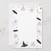 Invitation Holographique Éffrayant Célébration Halloween Anni (Dos)