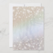 Invitation Holographique perle scintille romantique calligrap (Dos)