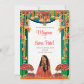 Invitation Holud comme invitations Mayoun & Pithi (Devant)