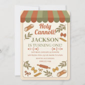 Invitation Holy Cannoli! First Birthday  (Devant)