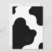 Invitation Holy Cow, blue, cow 1st Birthday (Dos)