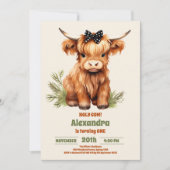 Invitation Holy Cow Highland 1er Premier anniversaire (Devant)