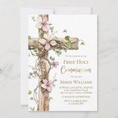 Invitation Holy Cross First Holy Communion (Devant)