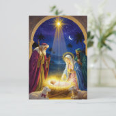 Invitation Holy Nativity Christmas (Debout devant)
