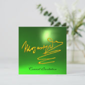 Invitation HOMAGE À MOZART 3D Gold Signature Green Concert (Debout devant)