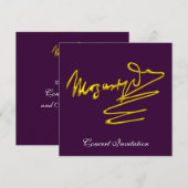 INVITATION HOMAGE À MOZART, CONCERT PURPLE (Devant / Derrière)