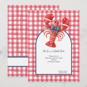 Invitation Homard d'été (Devant / Derrière)
