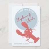 Invitation Homard Maine Mariage Enregistrer La Date (Devant)