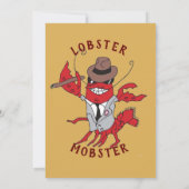 Invitation Homard Mobster 🦞 Funny fête du 50e anniversaire (Dos)