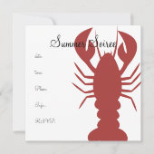 Invitation Homard monogramme (Devant)