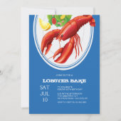 Invitation Homard sur plaque (Devant)