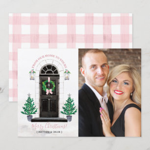 Invitation Home for Holidays Christmas Photo Card