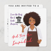 Invitation Home Repas cuisiné (Devant / Derrière)